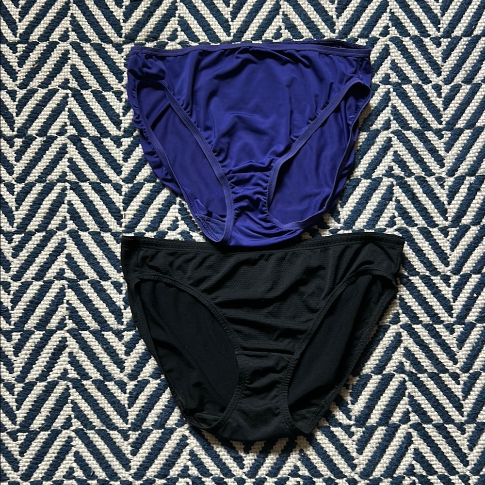 NWOT Fruit of the Loom Black and Deep Purple underwear